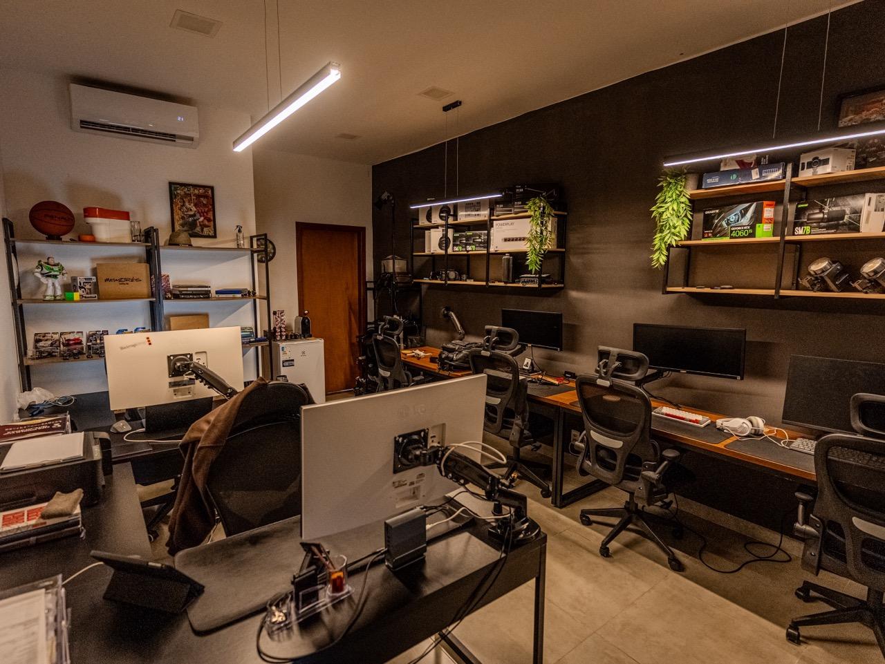 Ambiente de trabalho do estúdio